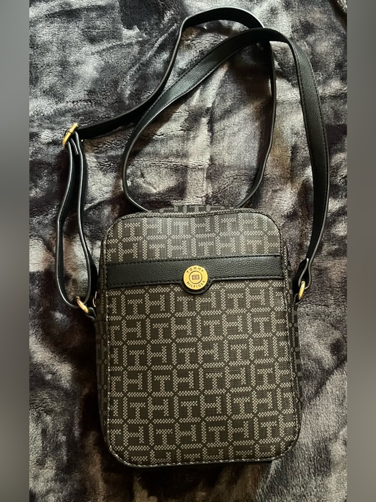 Tommy Hilfiger Handbags - Tommy Hilfiger Black Monogram Crossbody